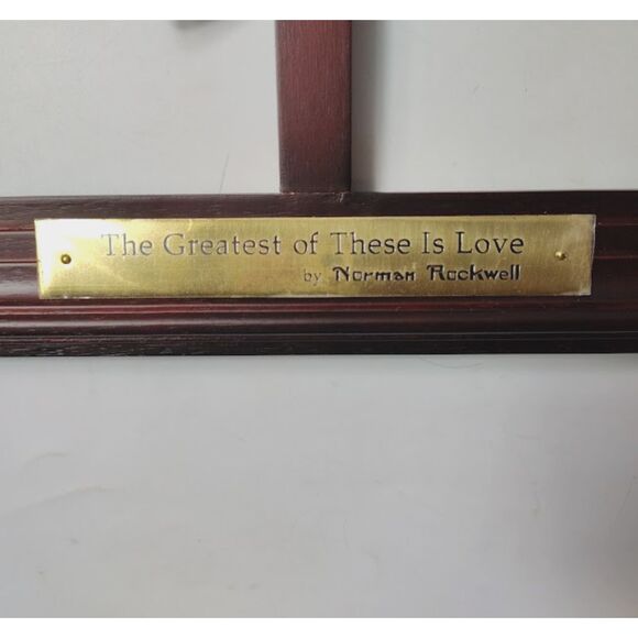 1 Corinthians 13:13 The Greatest of These is Love  Square Plate FRAME ONLY - Picture 4 of 5